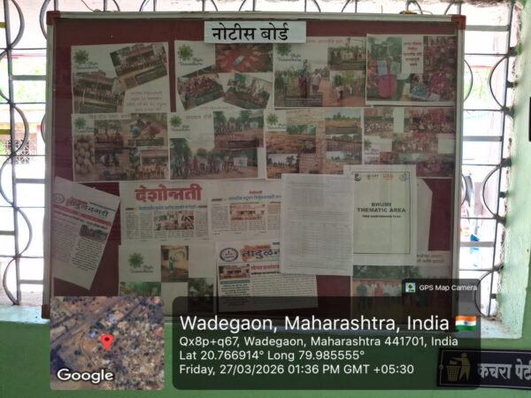 नोटीसबोर्ड - ग्रामपंचायत वडेगाव